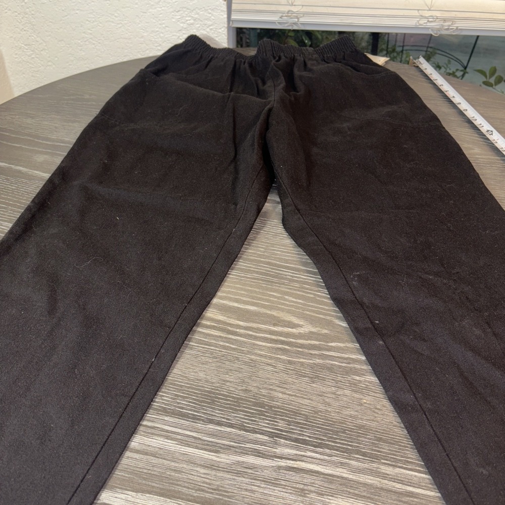 Classic Elements Hi Rise Elastic‎ Waistband Black Pull On Pants Sz 14